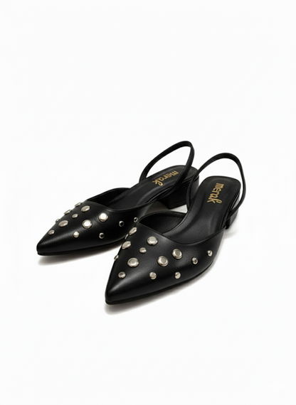 FLATS SLINGBACK AMATISTA NEGRA