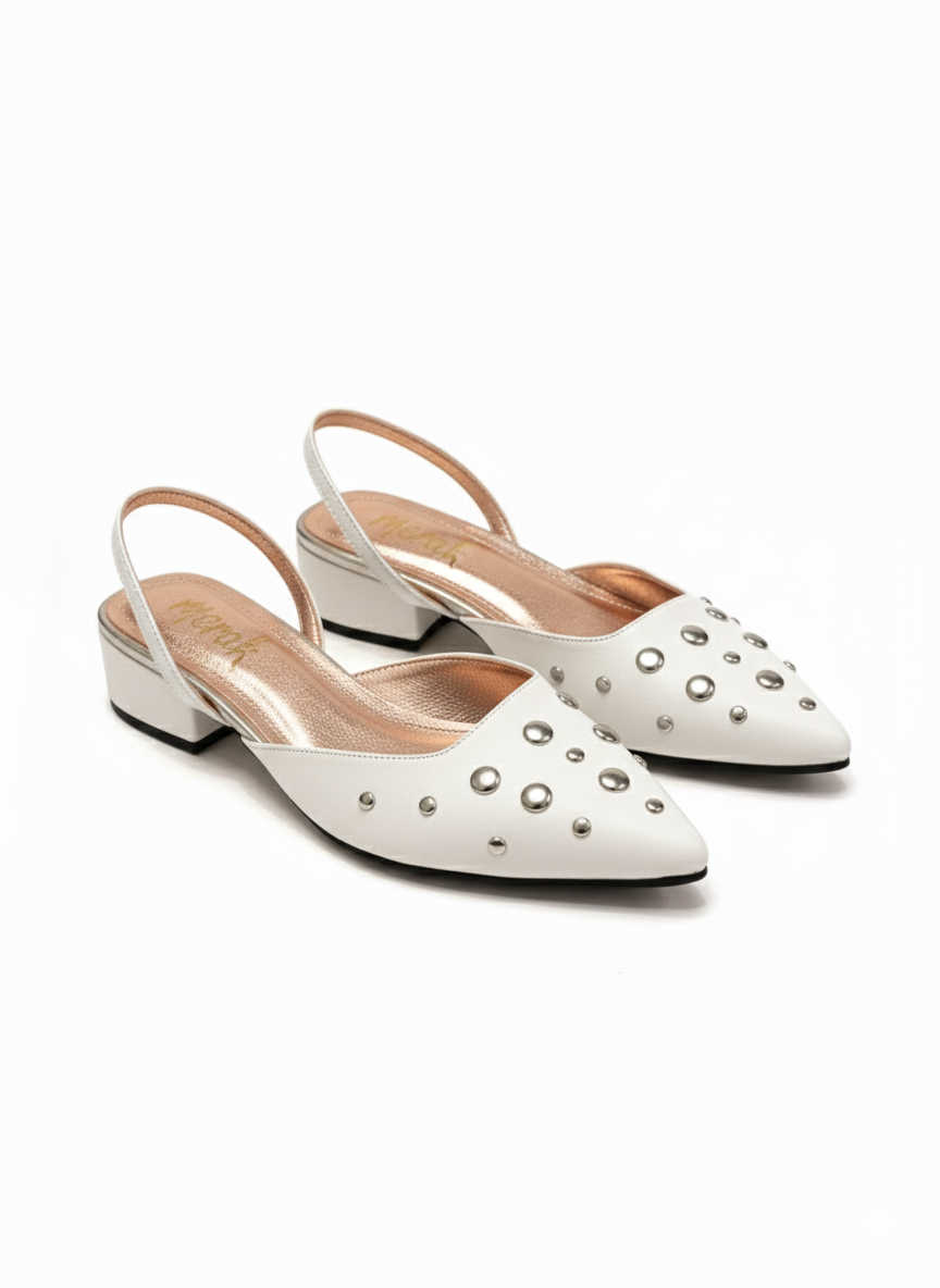 FLATS SLINGBACK AMATISTA BLANCO