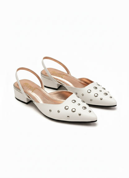 FLATS SLINGBACK AMATISTA BLANCO