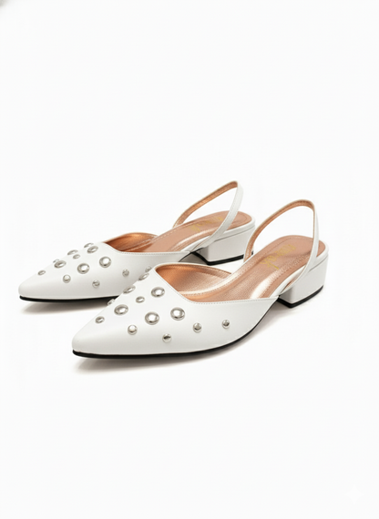 FLATS SLINGBACK AMATISTA BLANCO