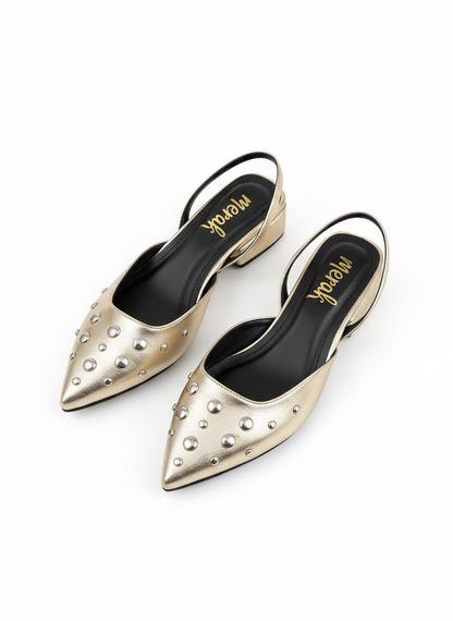 FLATS SLINGBACK AMATISTA DORADA