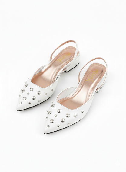 FLATS SLINGBACK AMATISTA BLANCO