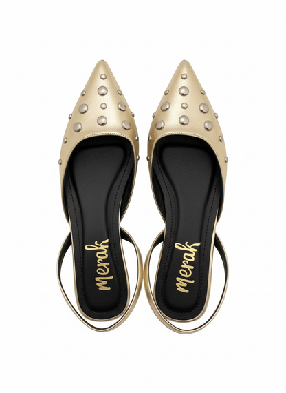 FLATS SLINGBACK AMATISTA DORADA