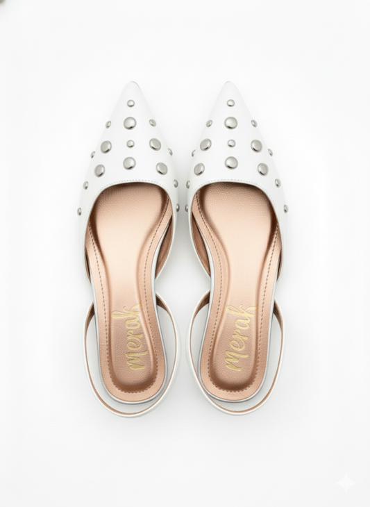 FLATS SLINGBACK AMATISTA BLANCO