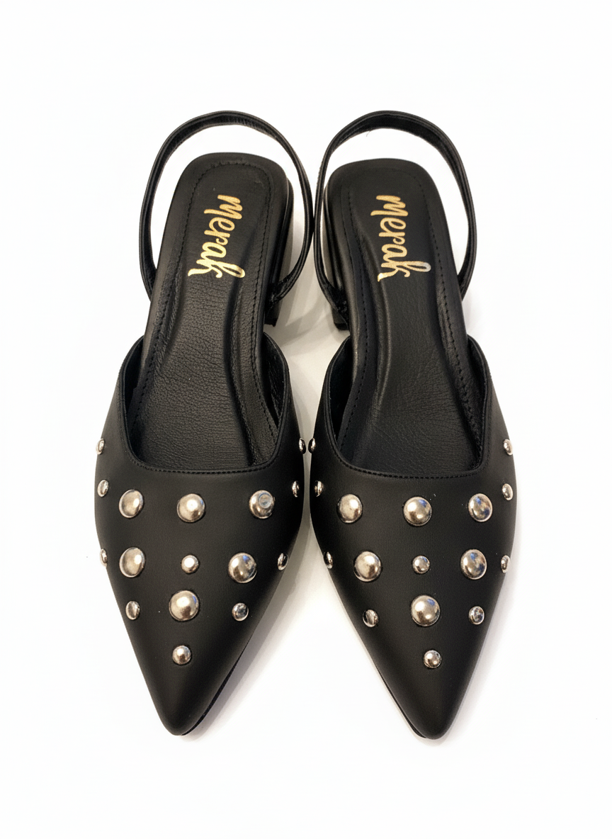 FLATS SLINGBACK AMATISTA NEGRA