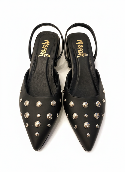 FLATS SLINGBACK AMATISTA NEGRA