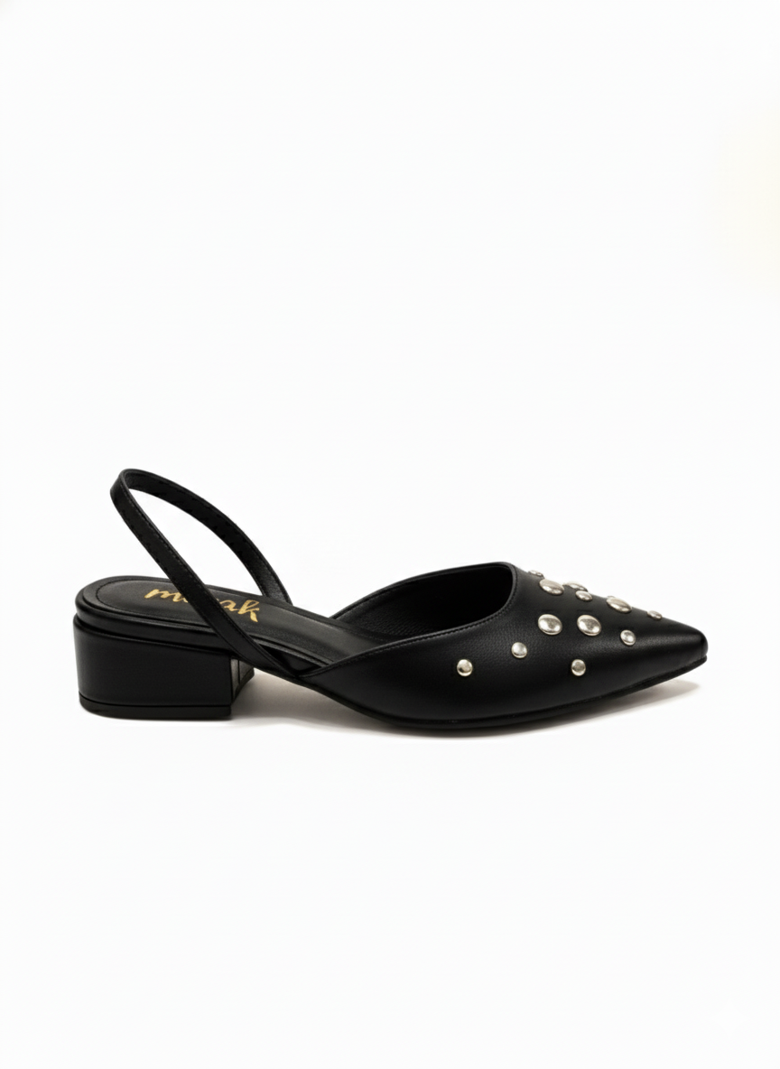 FLATS SLINGBACK AMATISTA NEGRA