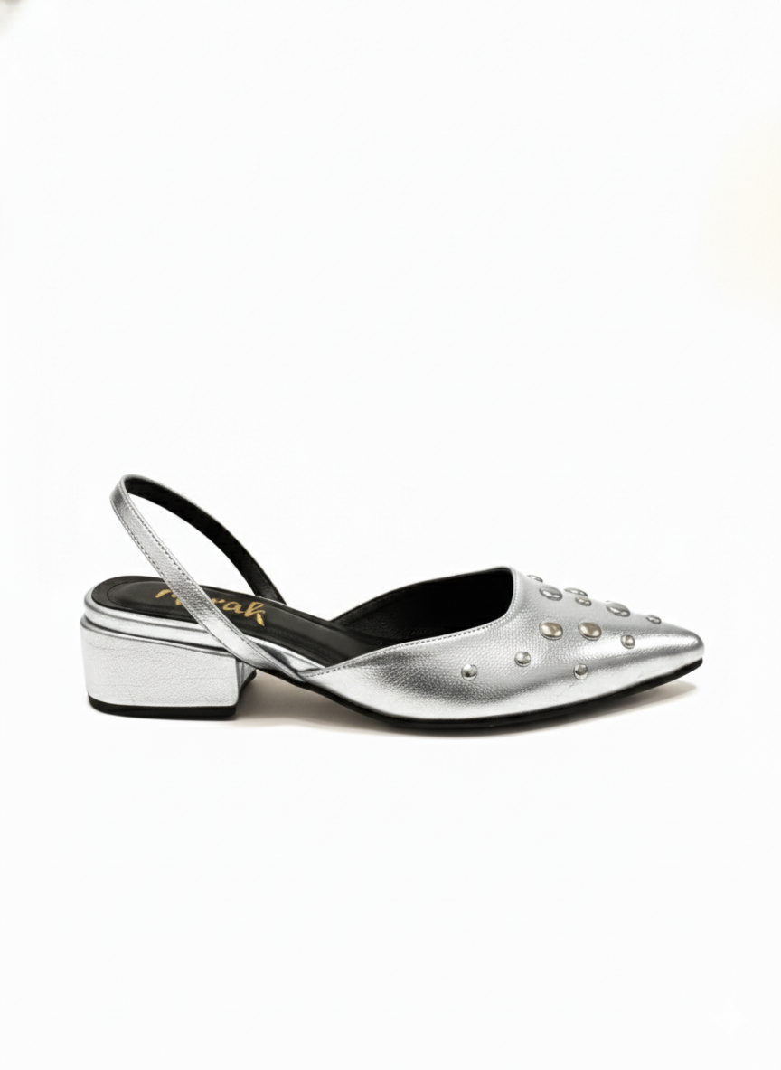 FLATS SLINGBACK AMATISTA PLATEADA