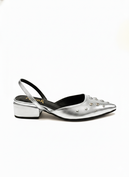 FLATS SLINGBACK AMATISTA PLATEADA