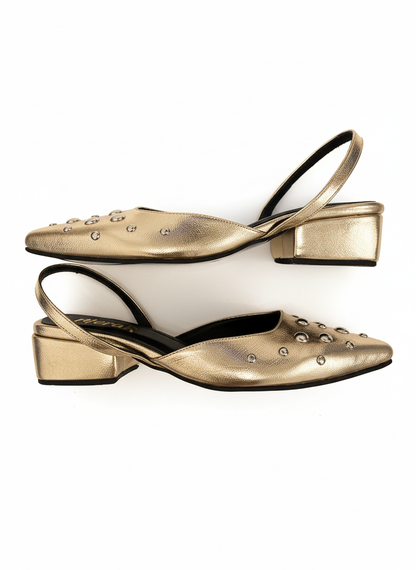 FLATS SLINGBACK AMATISTA DORADA