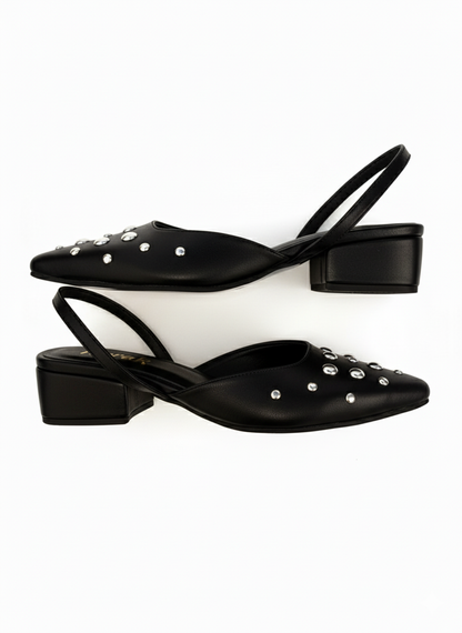 FLATS SLINGBACK AMATISTA NEGRA