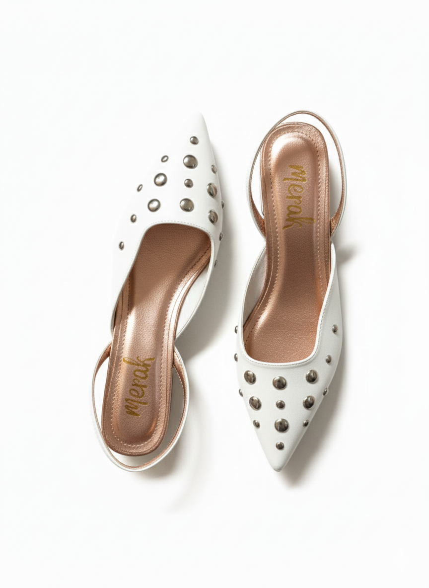 FLATS SLINGBACK AMATISTA BLANCO