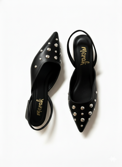 FLATS SLINGBACK AMATISTA NEGRA