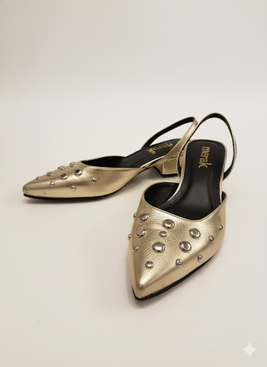 FLATS SLINGBACK AMATISTA DORADA